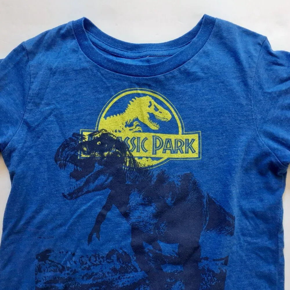Jumping Beans Boys Jurassic Park T-Shirt Long Sleeve Dinosaur Blue 8